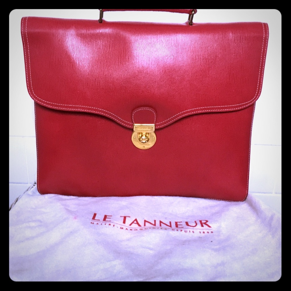 **NEW** Le Tanneur Slim Briefcase